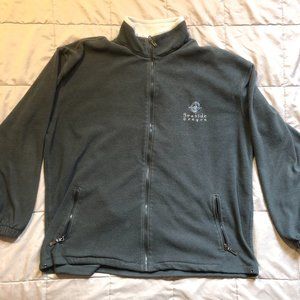 Seaside Oregon green zip up fleece